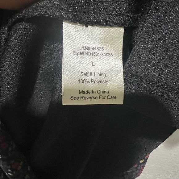 Threads & States Black Floral Long Sleeve Maxi Dress - Picture 9 of 9